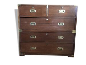 Commode de marine fin XIXe en acajou