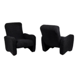 Pair of lounge armchairs, 1970s
