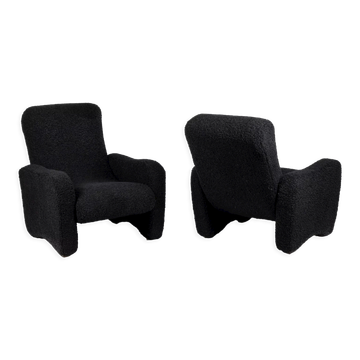 Pair of lounge armchairs, 1970s