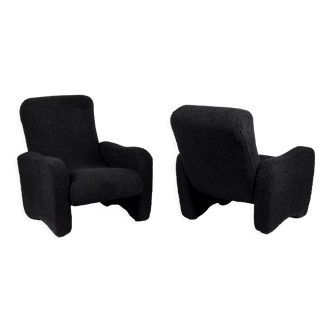 Pair of lounge armchairs, 1970s
