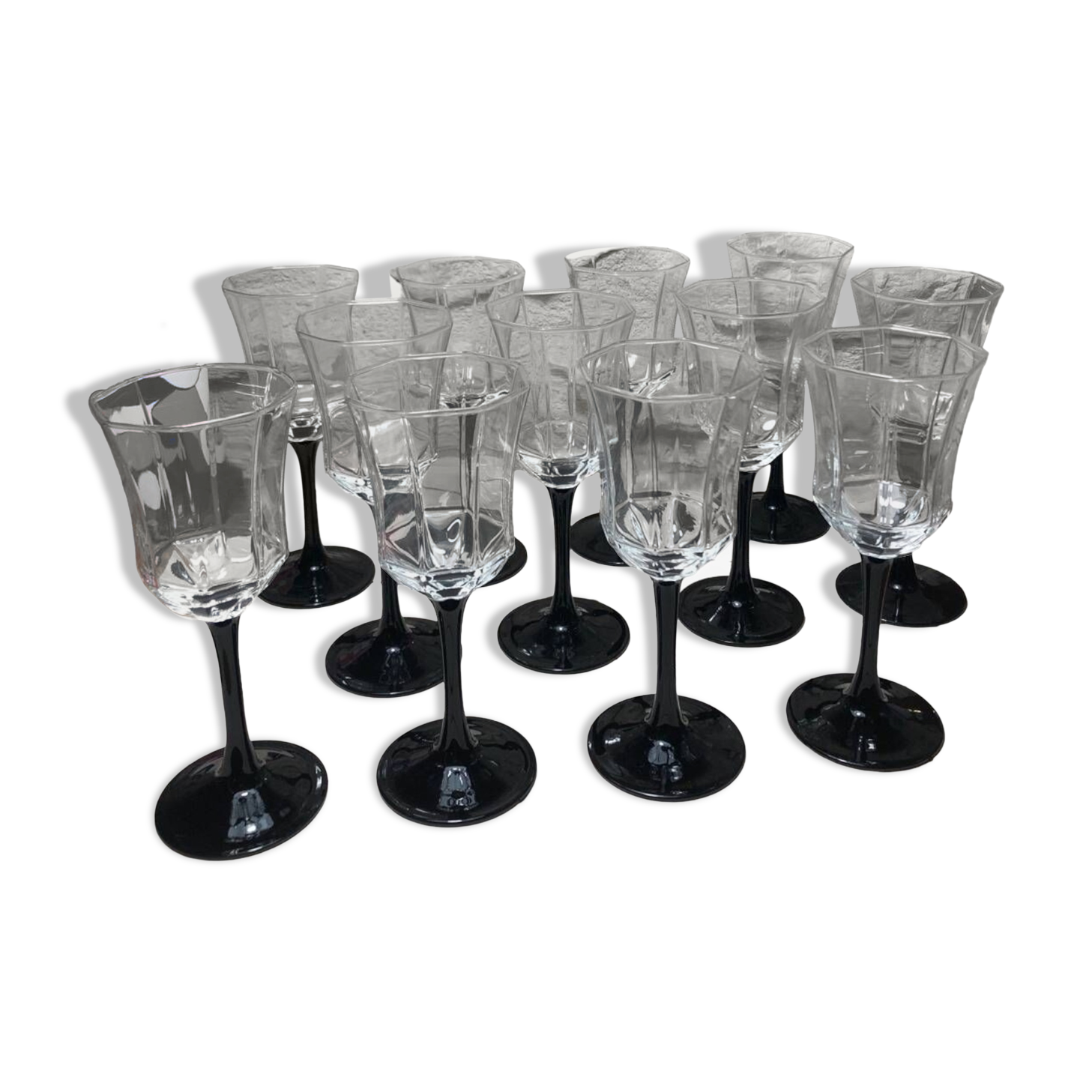12 Esso advertising wine glasses from the 80s