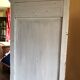 Wardrobe a door in white wood painted gray