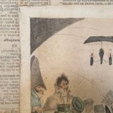 Original painting The Ventriloquist Naudet circa 1803