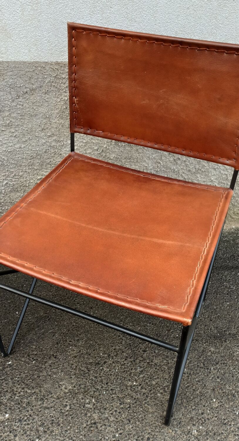 Pair of leather chairs