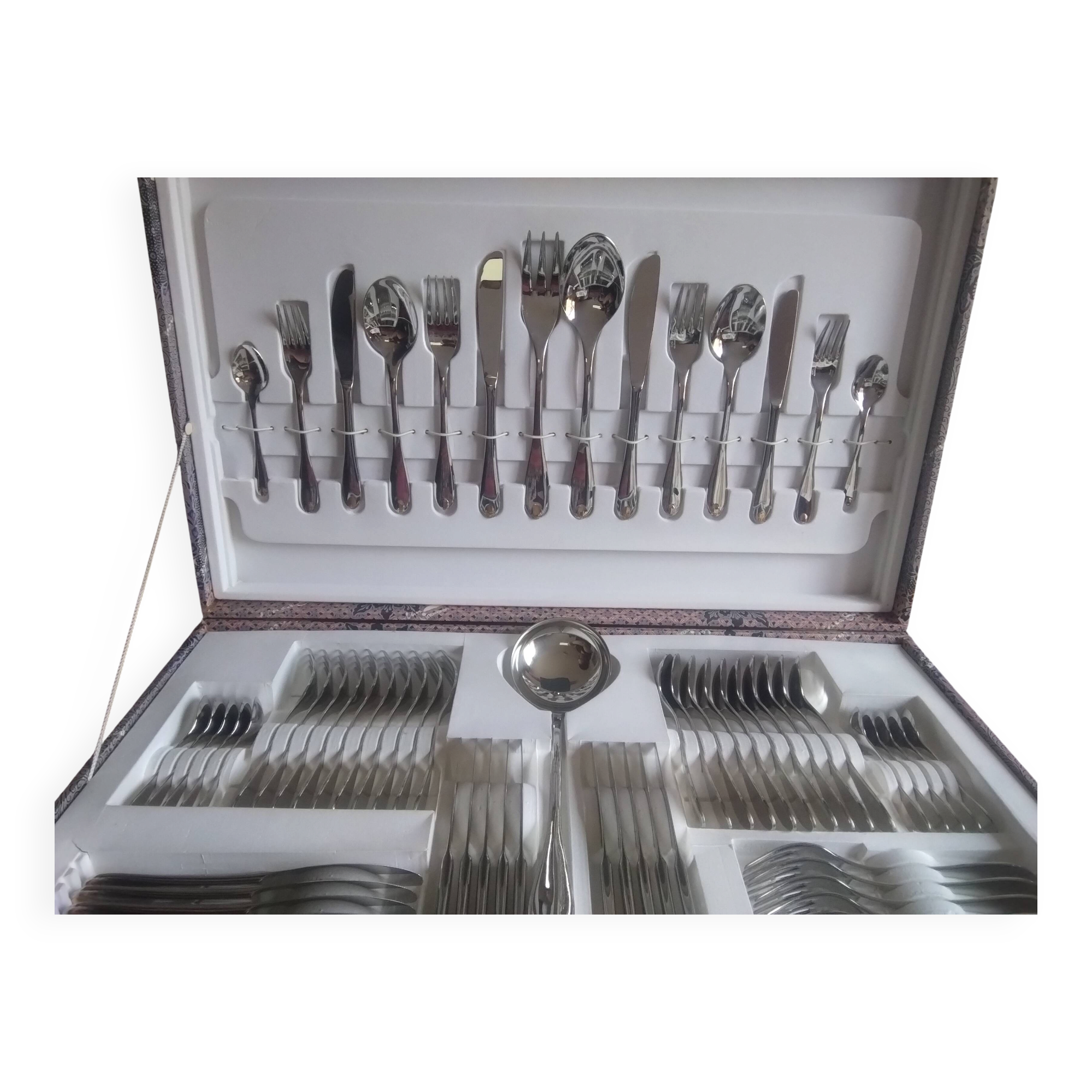 Cutlery set 75 pieces inoxpran italy
