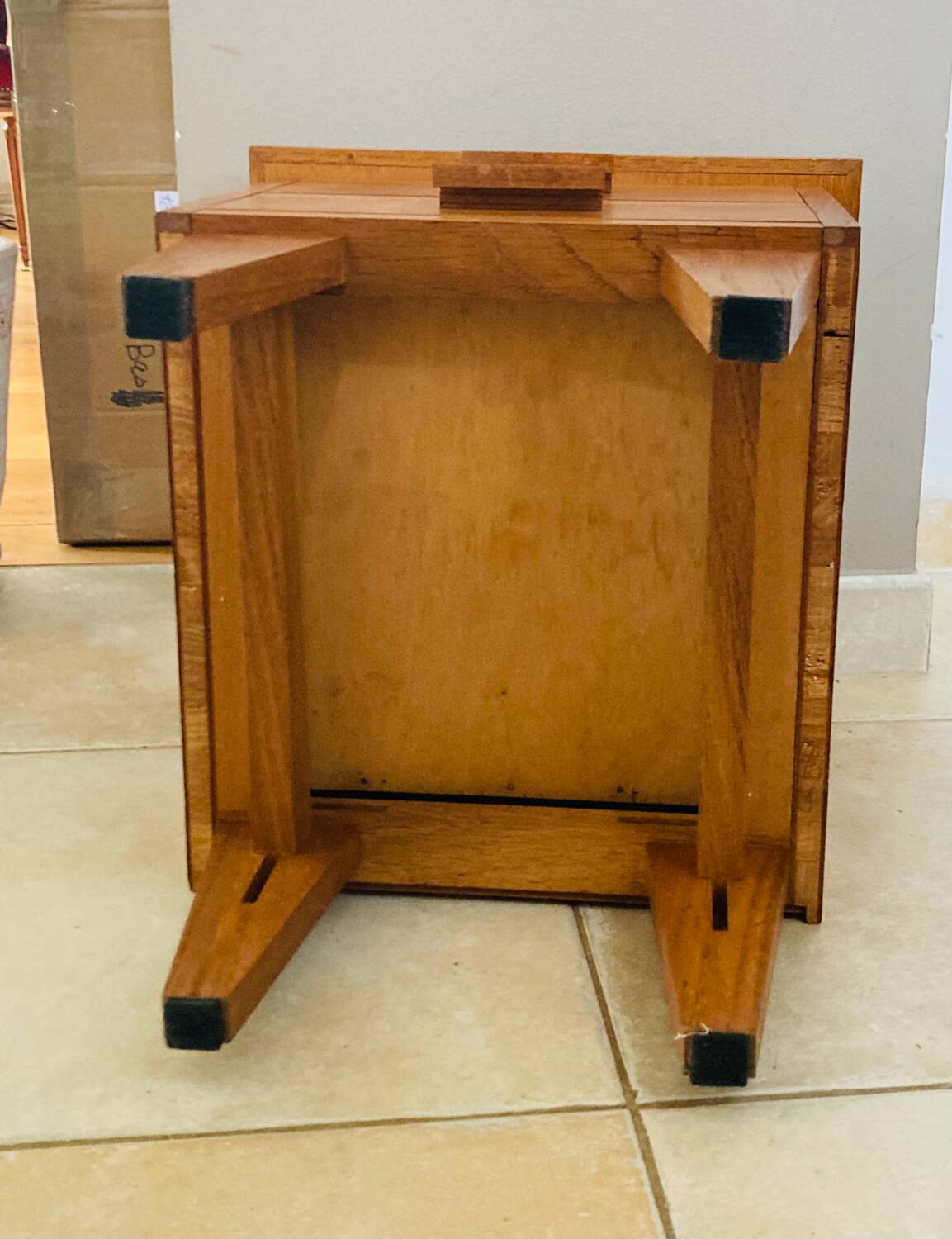 Art Deco oak bedside table from the early 20th century