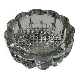 Small glass ashtray in the shape of a flower France Reims Brand MO