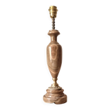 Old large onyx marble stone lamp foot