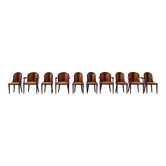 Ensemble de 10 chaises Art Déco de De Coene, Belgique 1935