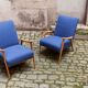 Pair of Scandinavian armchairs from the 60s new fabrics and foam