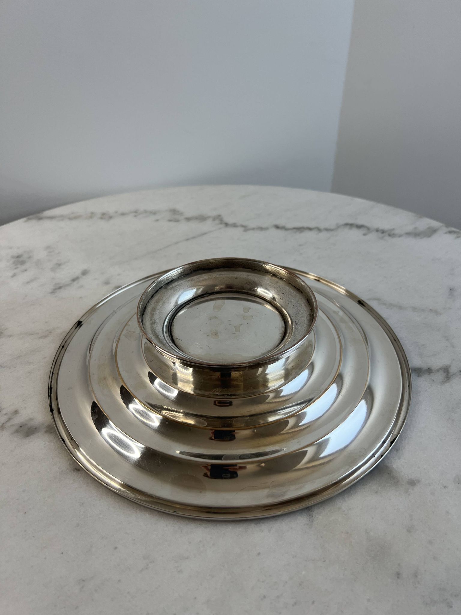 Art Deco silver-plated bowl