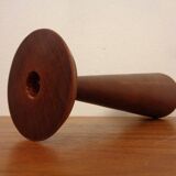 Large teak candleholder from Anri Form, Italy, 1960s.
