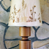 Modernist natural wood lamp 1960-70