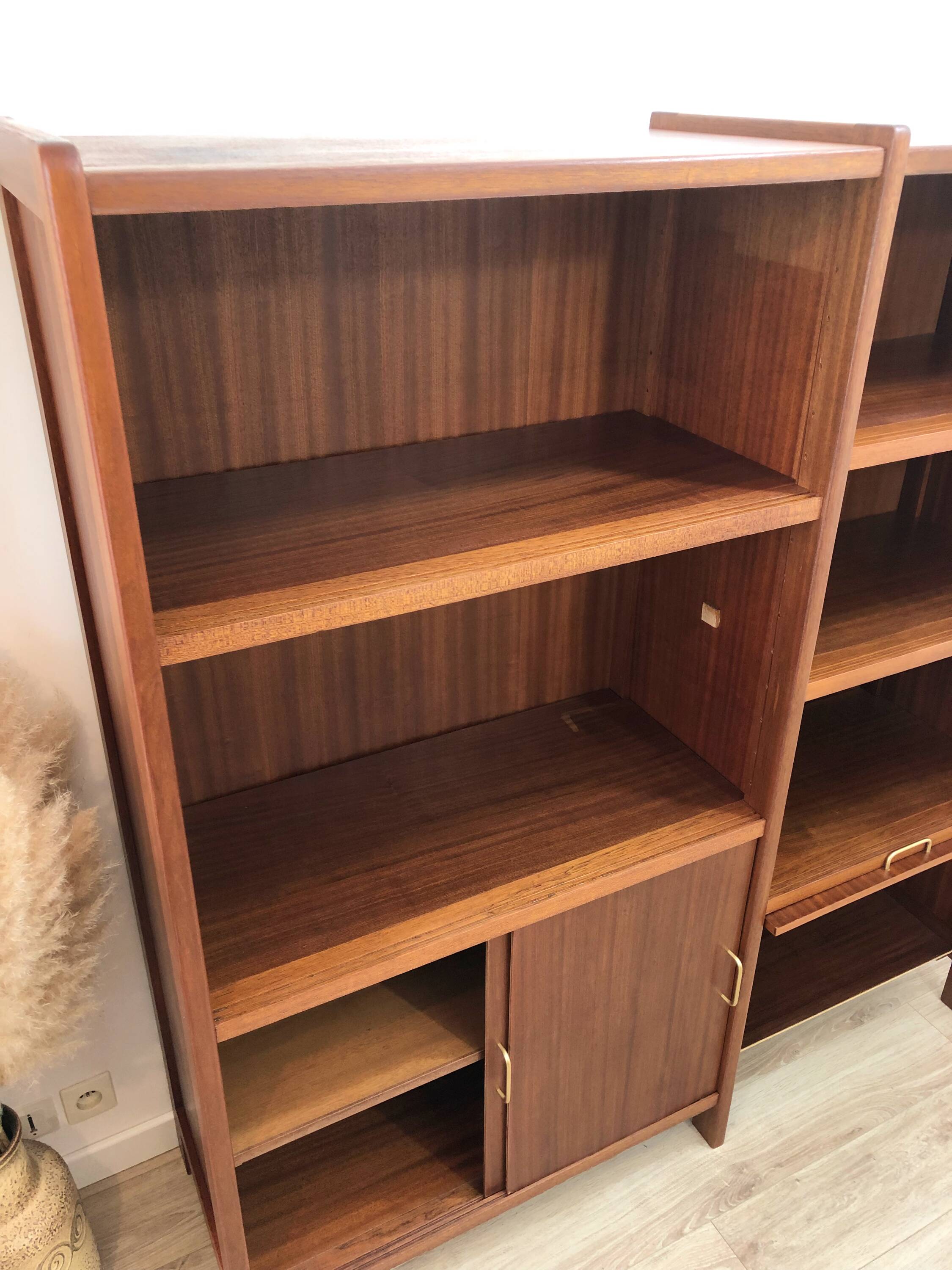 1970s teak bookcase
