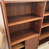1970s teak bookcase