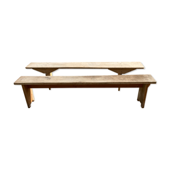 2 fir farm benches