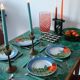 6 pop 90's porcelain dessert plates