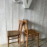 Set of 4 mismatched bistro chairs