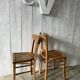 Set of 4 mismatched bistro chairs