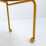 Yellow folding side table by Tord Bjorklund for Ikea, 1980