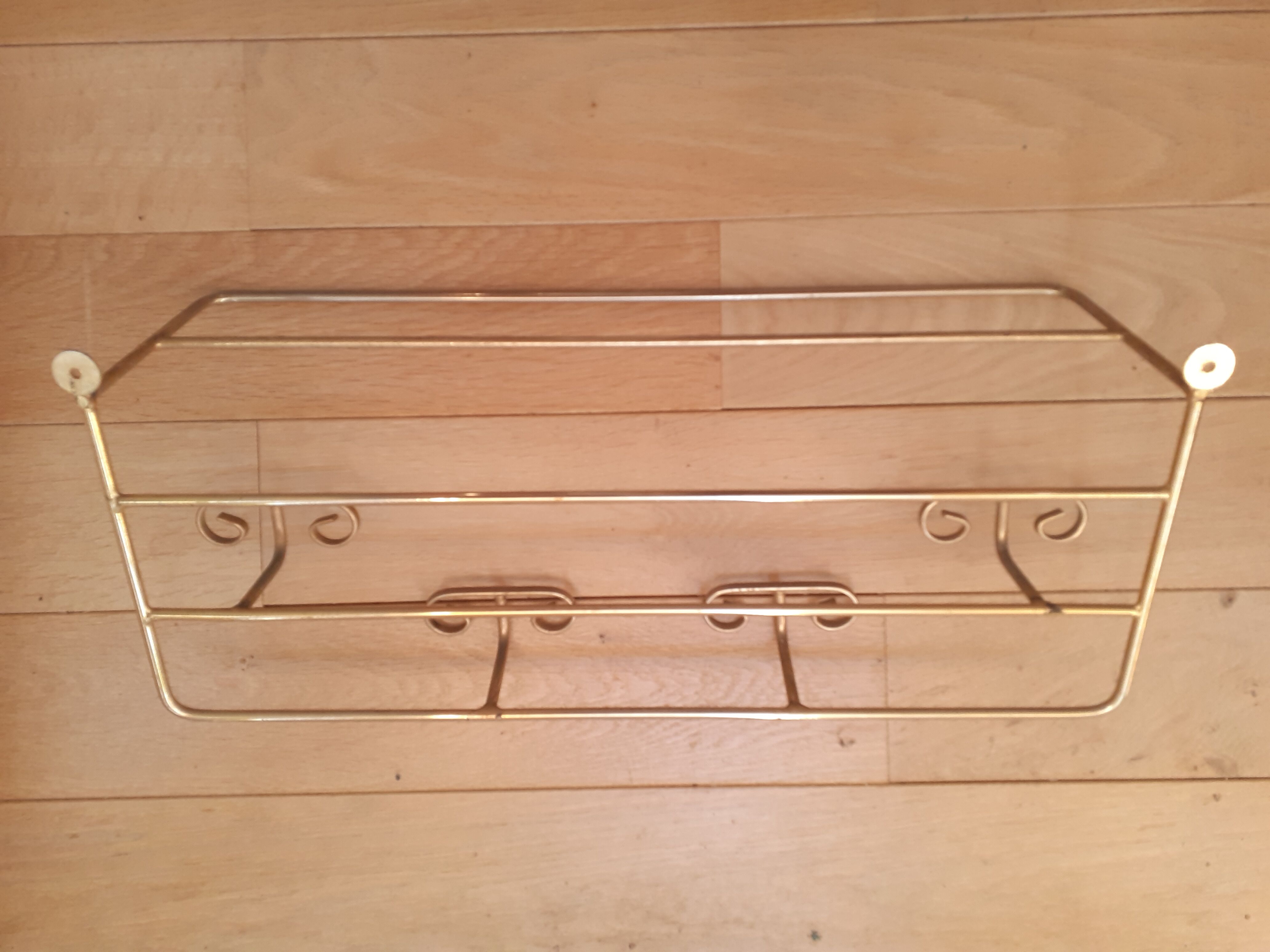 Golden coat rack 4 hooks