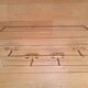 Golden coat rack 4 hooks
