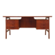 Bureau en teck, design danois, années 1970, fabrication : Omann Jun
