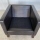 Vintage retro Danish club chair in brown leather by Erik Jørgensen