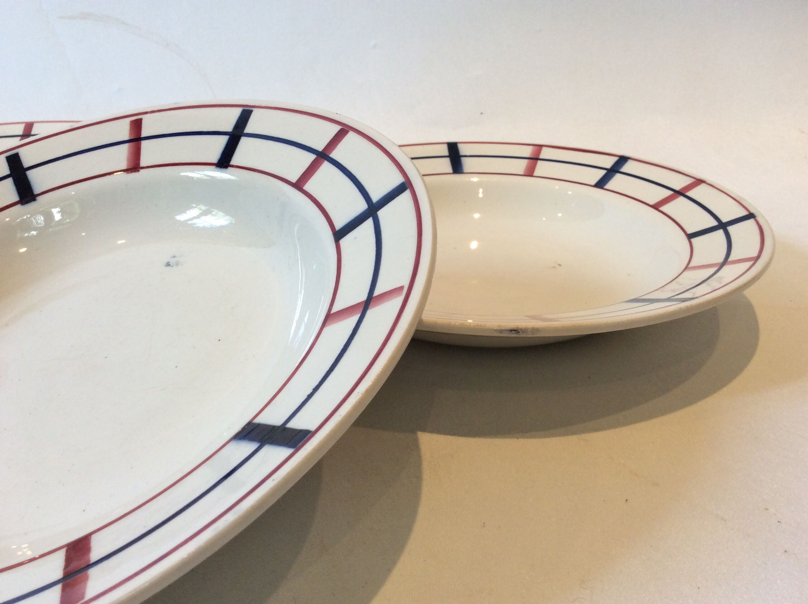 6 Basque soup plates