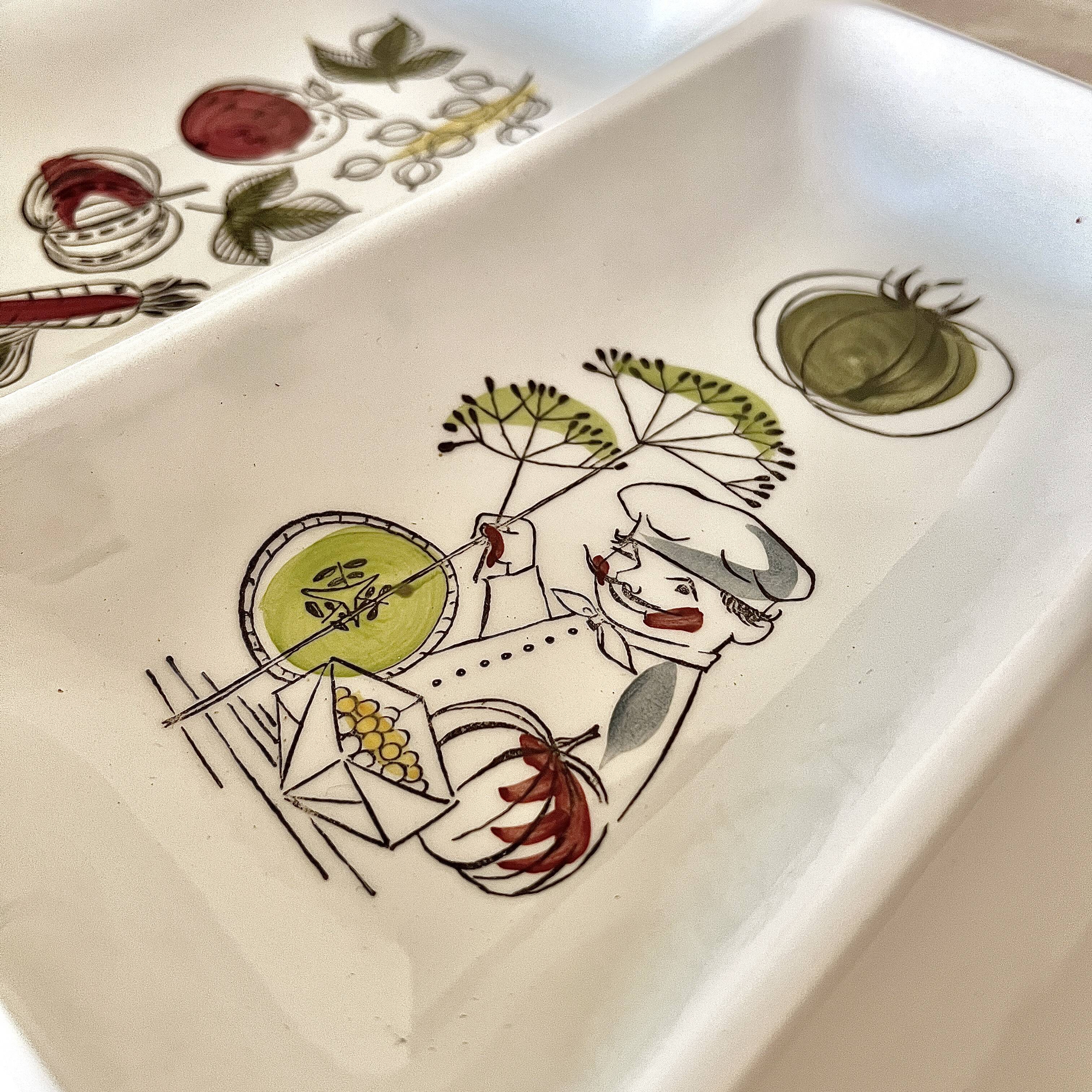 Salad dish / display plate / serving plate, "verdura" marianne westman for rörstrand.