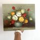 Painting on canvas still life, oil bouquet of flowers Copley