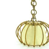 Vintage rattan pendant light