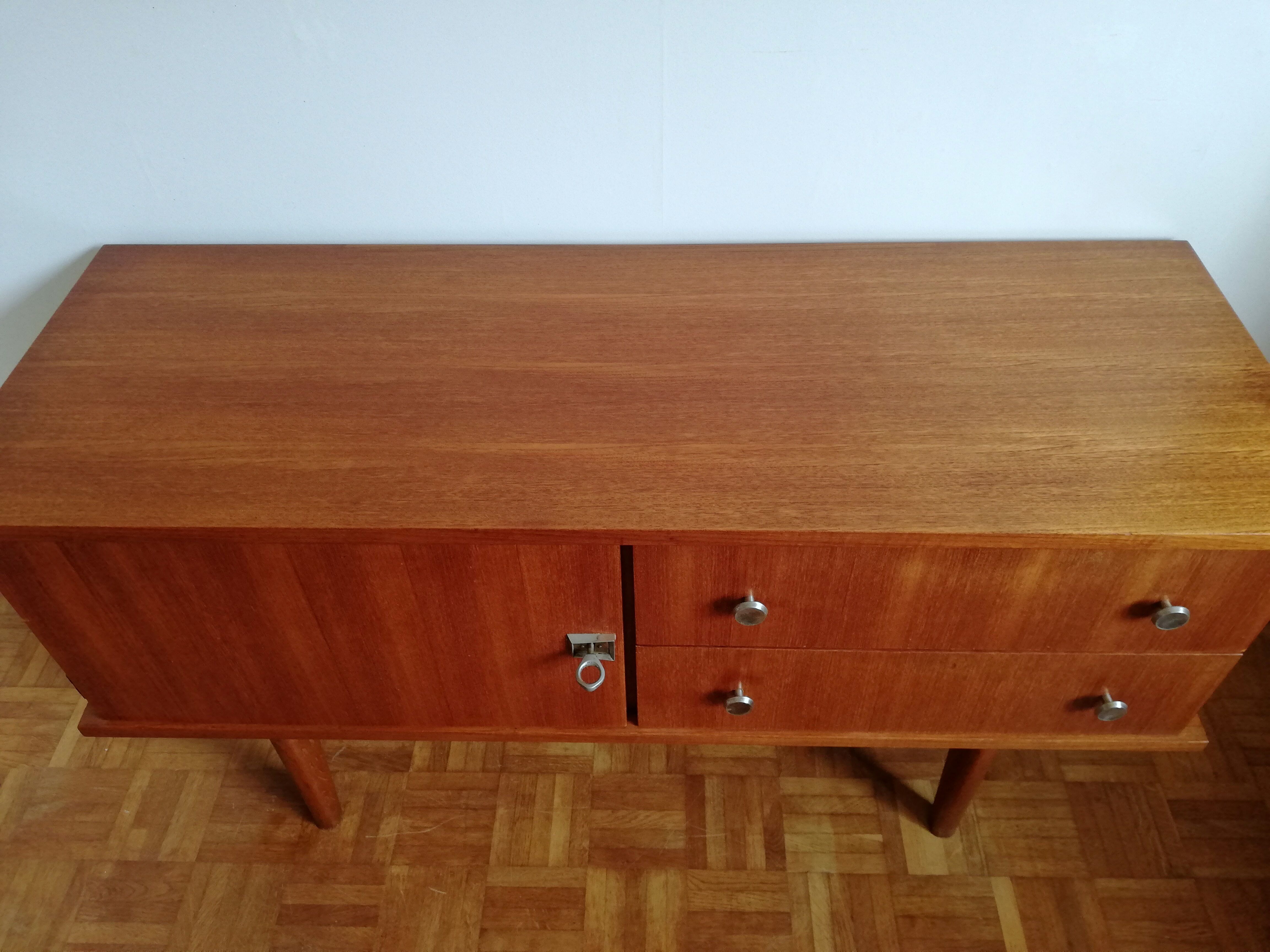 Enfilade furniture tv Scandinavian teak 60s