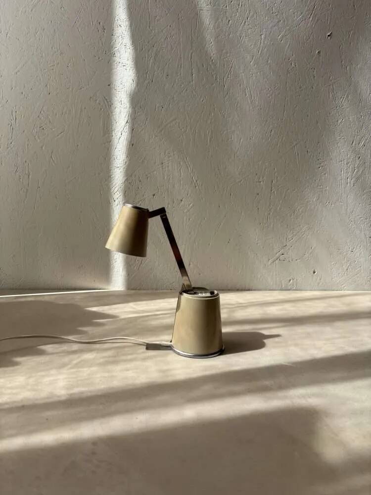 Vintage Hala Lampette beige 1970s lamp