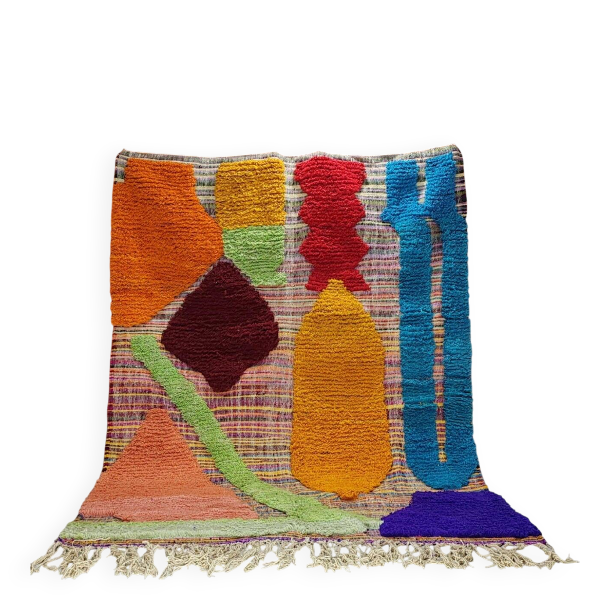 Berber Boujaad rug from Morocco in wool – 290 × 210 cm – abstract design