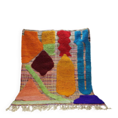 Tapis Boujaad berbère marocain en laine – 290 × 210 cm – design abstrait