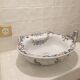 Old Rouen porcelain basin & assorted accessories