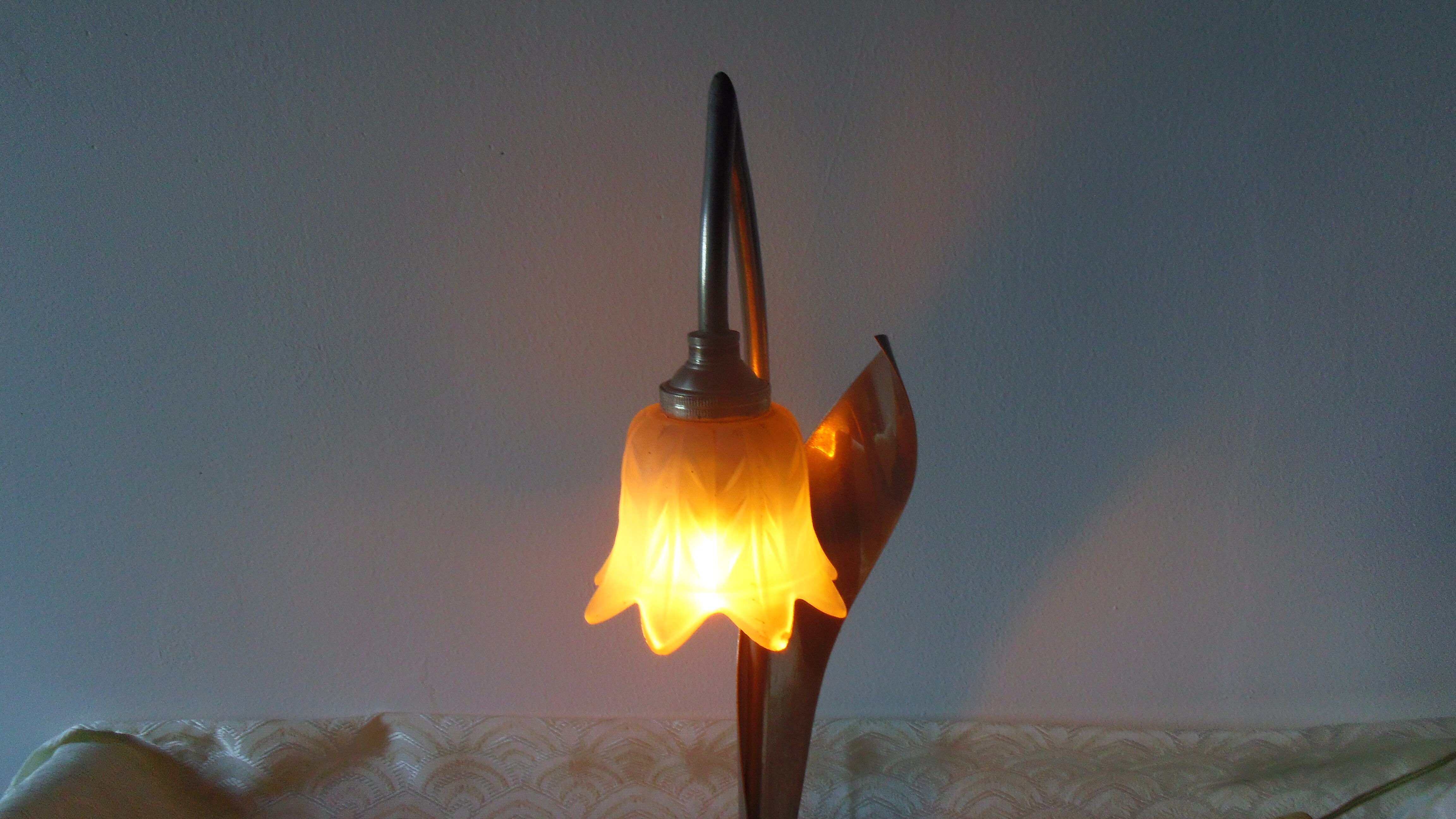 Bedside/table lamp "Lily of the valley". Art Deco
