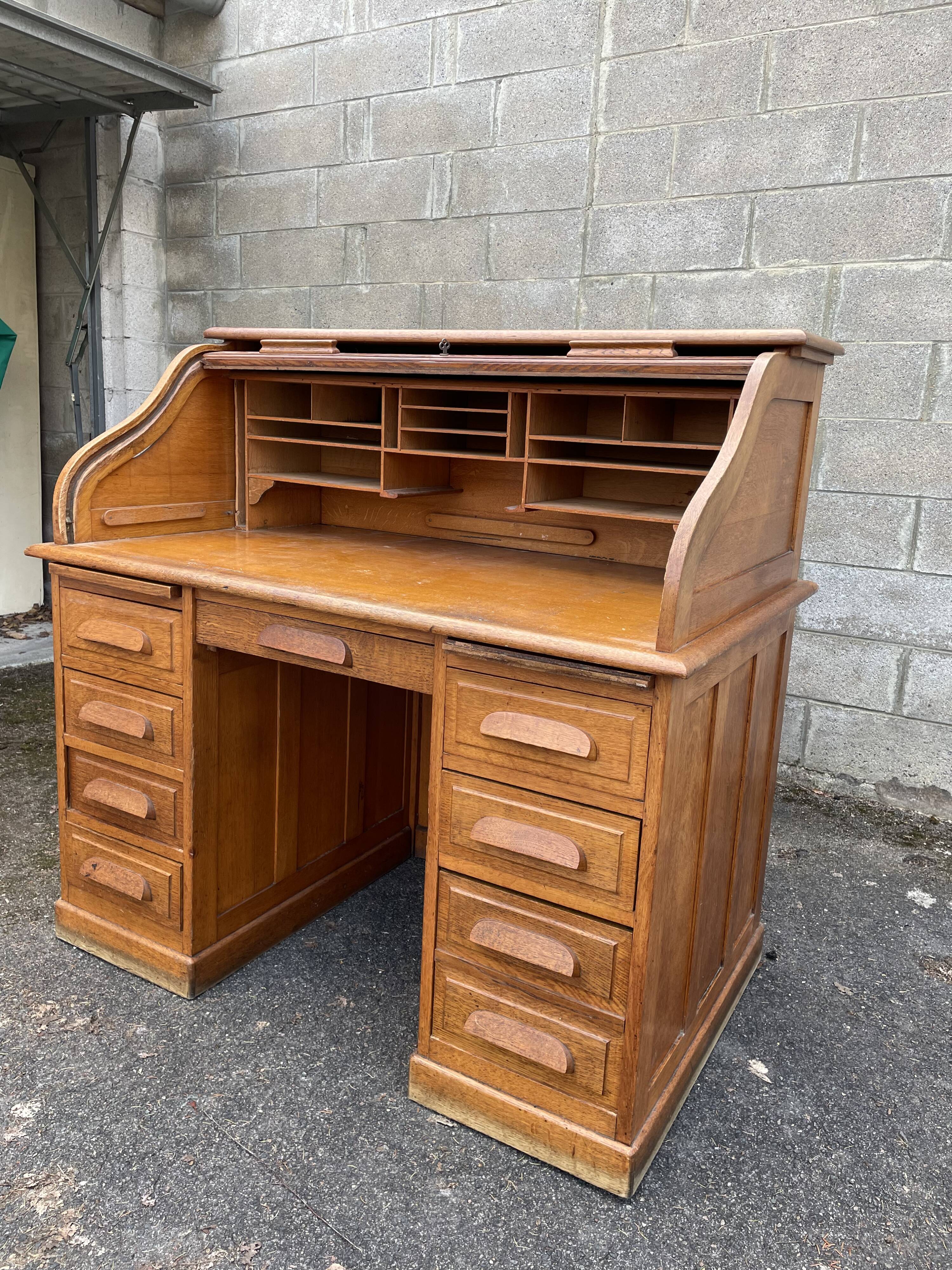 American oak wood office, circa 1930