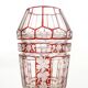 Biedermeier vase, double-layer crystal, Bohemia, Czech Republic, 19th century