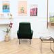 Green vintage armchair