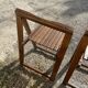 Set of 3 design folding chairs