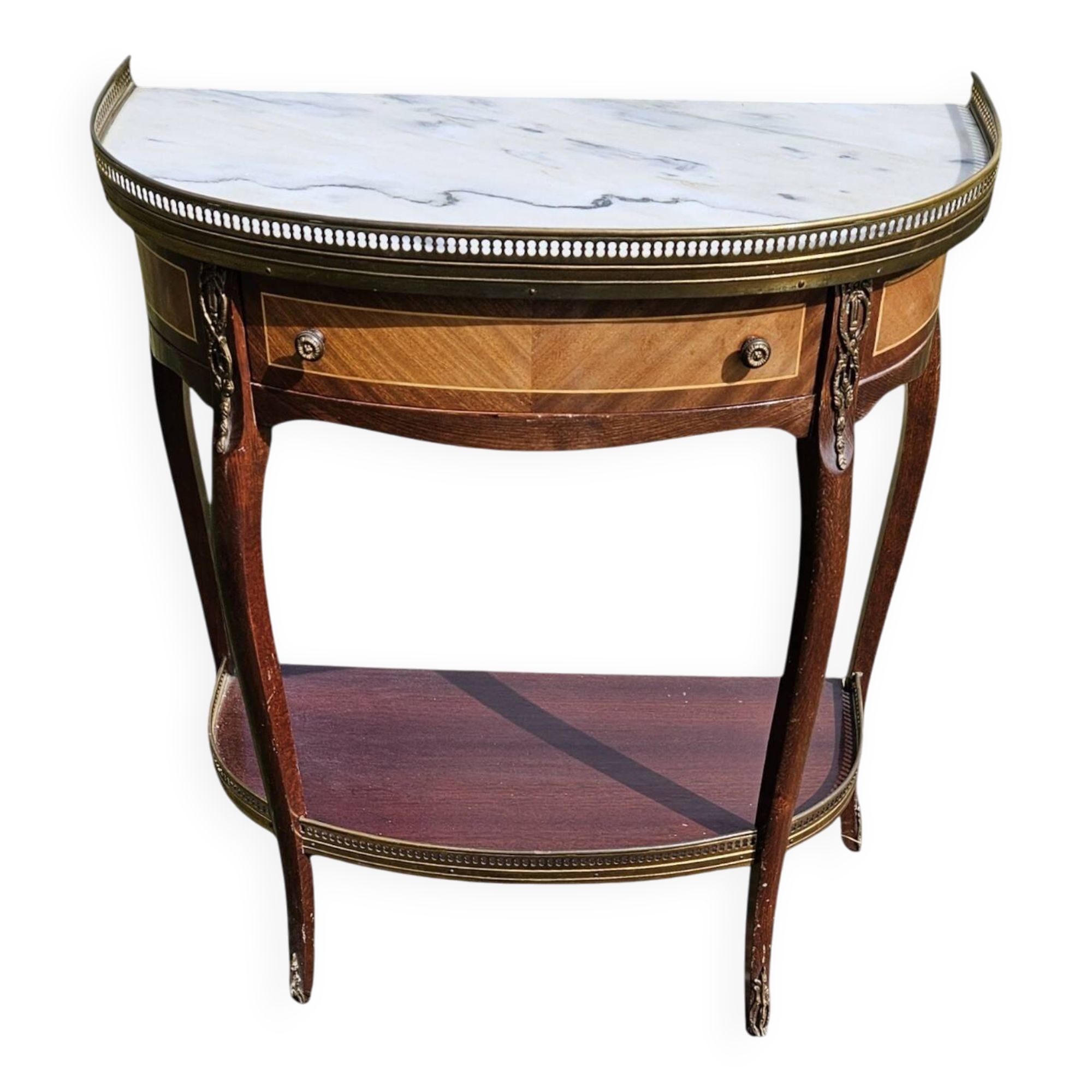 Half-moon console Louis XV-Louis XVI style