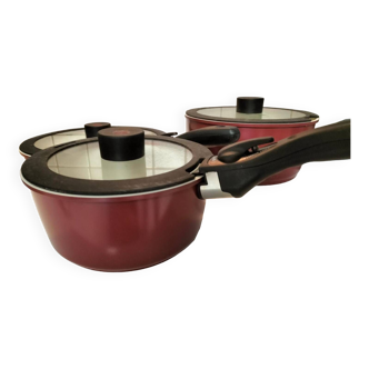 Lot de 3 casseroles Bonacera avec poignées ajustables