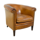 Vintage sheep leather club chair