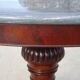Empire guéridon, rotating marble top