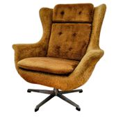 Ushak Swivel Chair by Up Zavody Rousinov from Up Závody, Czechoslovakia, 19