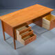 Mid-century Danish teak desk by HP Hansen, 1960s
