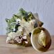 Vintage tea service in glazed ceramic - shape of conchs or shells