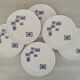 Flat plates in Paris porcelain decor Lima